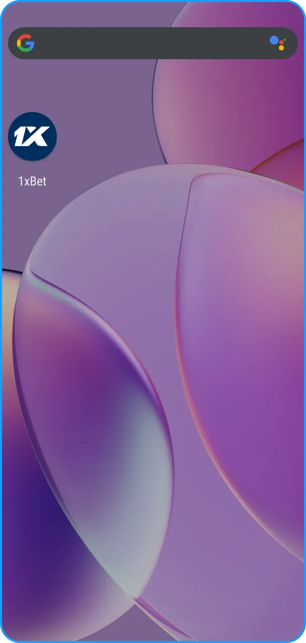 Realize a conclusão da instalação e primeira inicialização do 1xBet App agora.