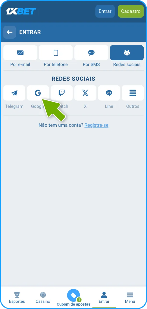 Realize a autorização e transição para o gabinete para depositar no Aviator.