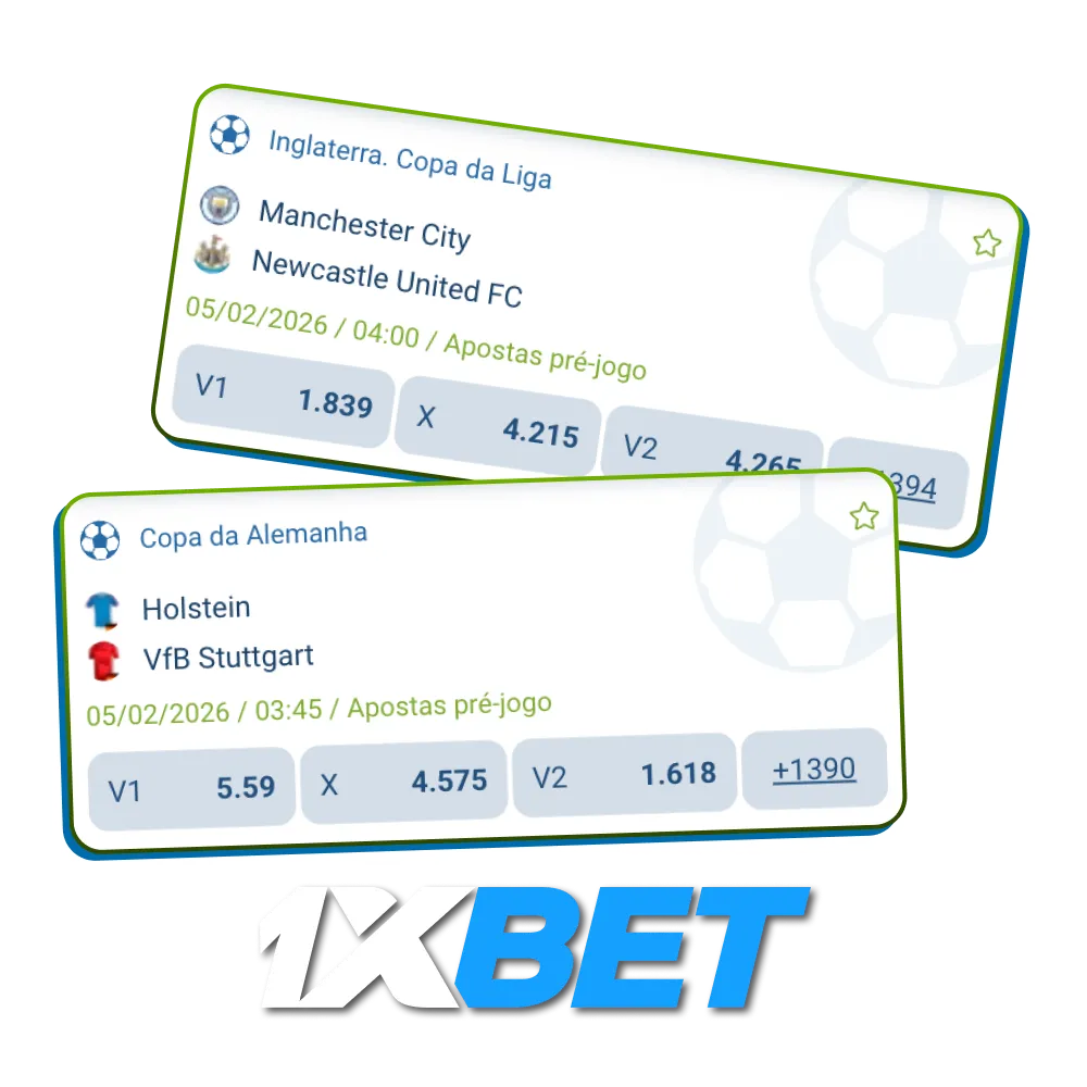 Aproveite o site oficial para que você aposte em esportes com 1xBet no Brasil.