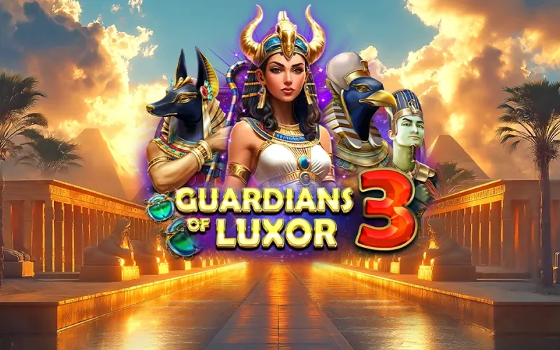 Proteja os tesouros no slot Guardians of Luxor 3 no 1xBet.