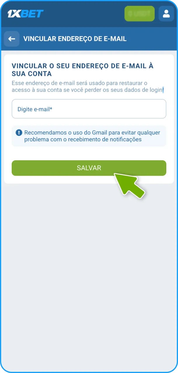 Realize a verificação da conta para liberar suas retiradas na 1xBet.