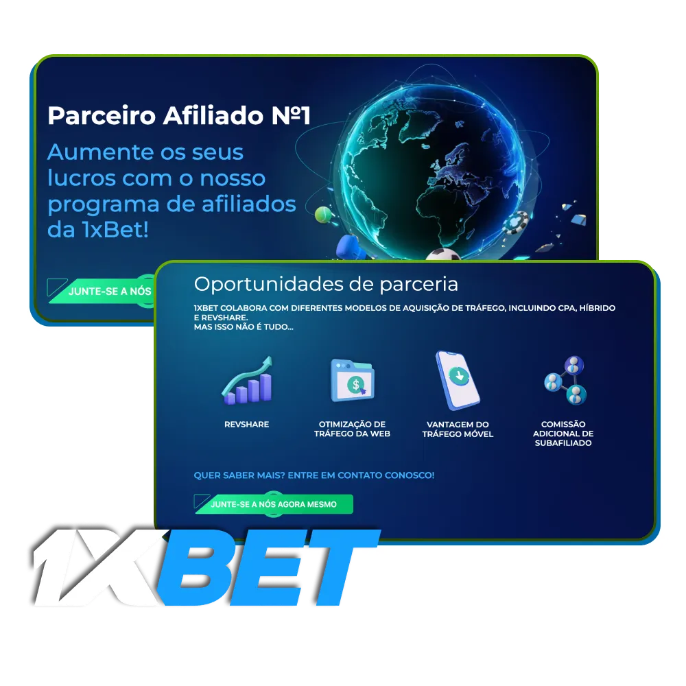 Aumente seus lucros com o programa de afiliados da 1xBet!