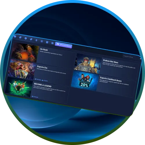 Participe de grandes eventos com os códigos promocionais para esports na 1xBet.